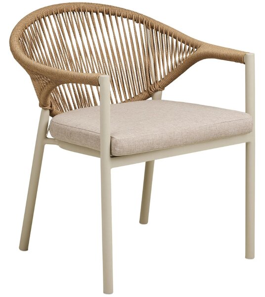 -25 % Dny MOMENTI– Nordic Living Béžový zahradní set stolu a čtyř židlí Ela