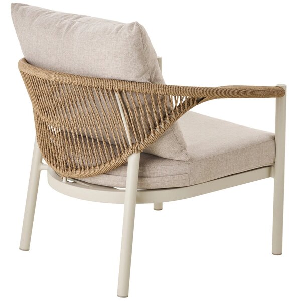 Nordic Living Béžový zahradní set pohovky, stolků a křesel Ela