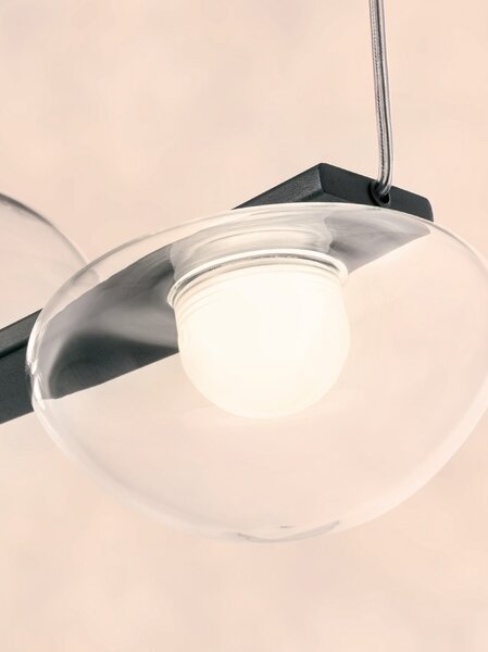 Redo 01-3246 Sinclair, černé závěsné svítidlo, LED 42,7W 3000K, stmívatelné, délka 112,5cm