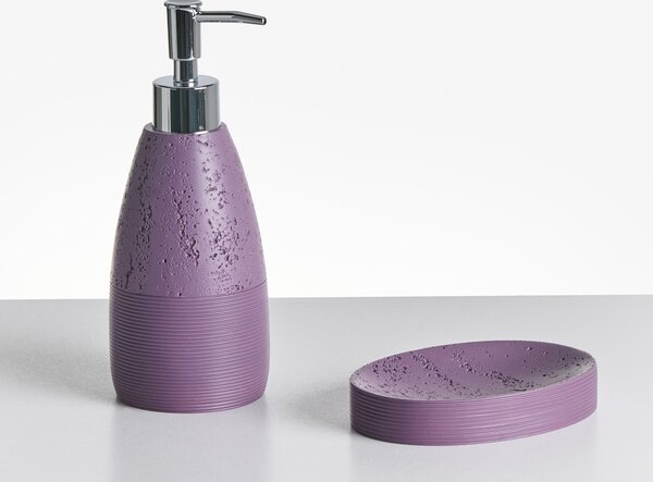 5dílná sada koupelnových doplňků YARAPA Purpurová