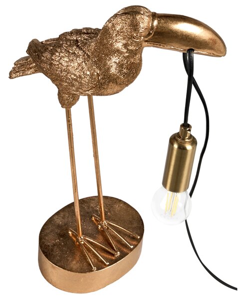 Stolní lampa Tukan ARACARI Zlatá