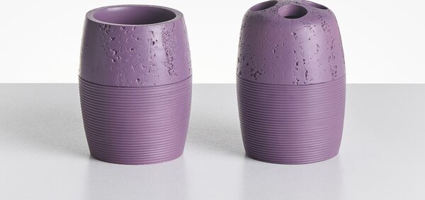 5dílná sada koupelnových doplňků YARAPA Purpurová