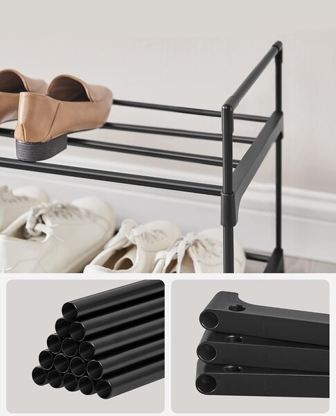 SONGMICS Botník Pajos 92 cm černý II