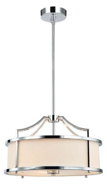 Open Design OR80865- Lustr na tyči STANZA 3xE27/15W/230V pr. 42 cm l. chrom/bílá