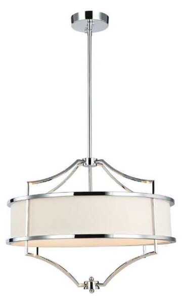 Open Design OR80919- Lustr na tyči STESSO 4xE27/15W/230V pr. 55 cm l. chrom/bílá