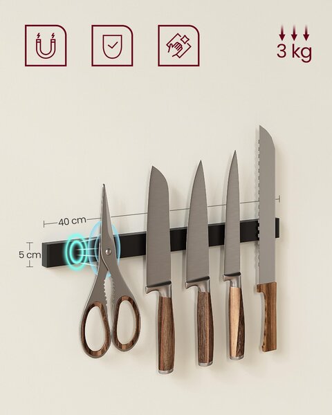 SONGMICS Kuchyňský regál Vasagle Shelfy hnědý/černý