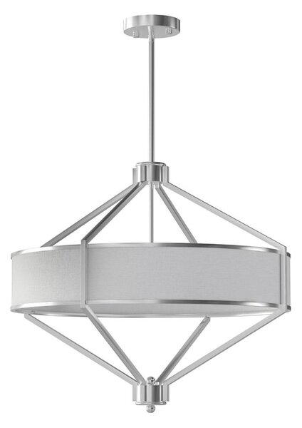 Open Design OR85822 - Lustr na tyči ZUNDO 4xE27/15W/230V matný chrom/bílá