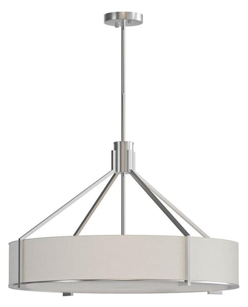 Open Design OR85655-Lustr na tyči DORETTO 6xE27/15W/230V pr. 70 cm m. chrom/bílá