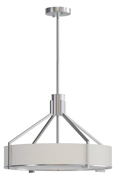 Open Design OR85624-Lustr na tyči DORETTO 4xE27/15W/230V pr. 50 cm m. chrom/bílá