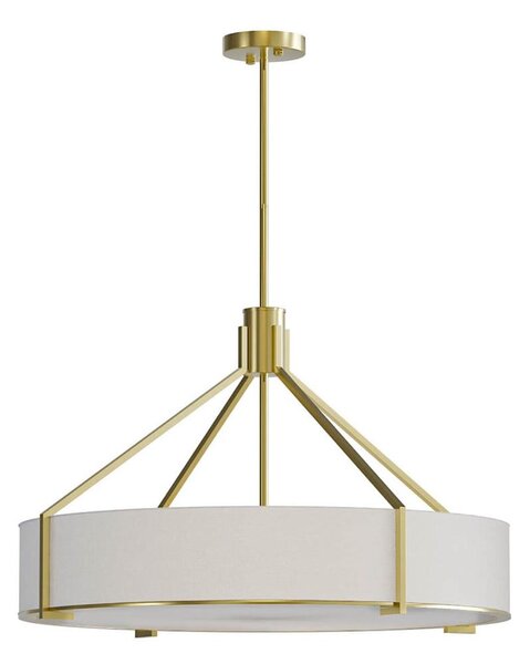 Open Design OR85662 - Lustr na tyči DORETTO 6xE27/15W/230V pr. 70 cm zlatá/bílá