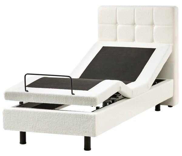 Polohovací postel Buklé DUKE 80 x 200 cm Krémově bílá
