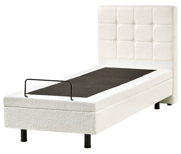 Polohovací postel Buklé DUKE 80 x 200 cm Krémově bílá