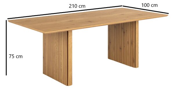 Actona Jídelní stůl COLIMA 210 cm dub divoký