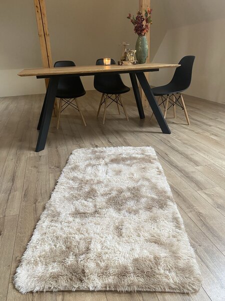 Plyšový koberec Home - tmavě béžový