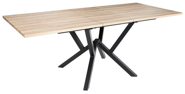Rozkládací jídelní stůl ANSELL Světle hnědá 160/200 cm 90 cm
