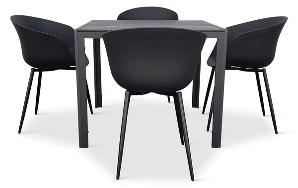 Elegantní zahradní nábytek - Viking M + 4x židle RIKKE