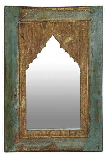 Zrcadlo v rámu z teakového dřeva, 35x3x52cm (5Y)