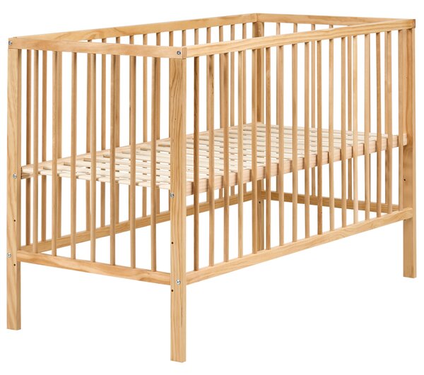 Dětská postýlka Borovicové dřevo BELENGER 60 x 120 cm Světle hnědá