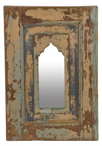 Zrcadlo v rámu z teakového dřeva, 36x3,5x52,5cm
