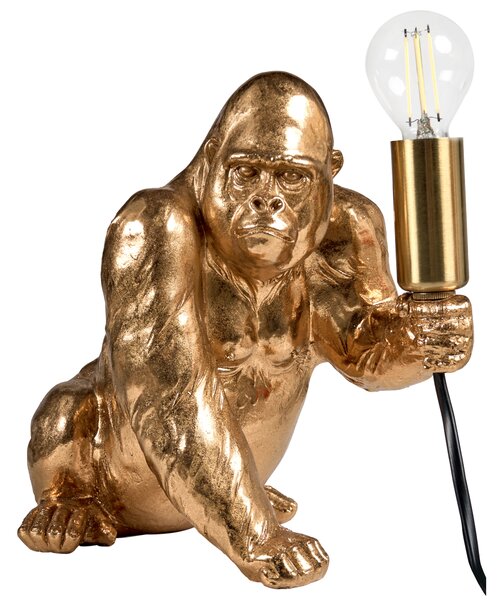 Stolní lampa Gorila HARAMBE Zlatá