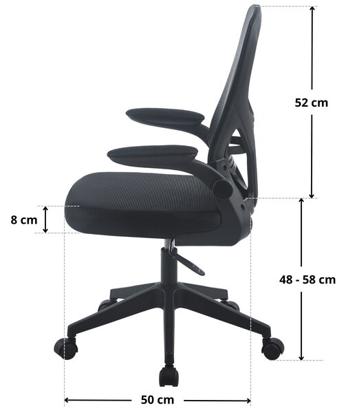 IDEPAR Kancelářská židle APA - černá