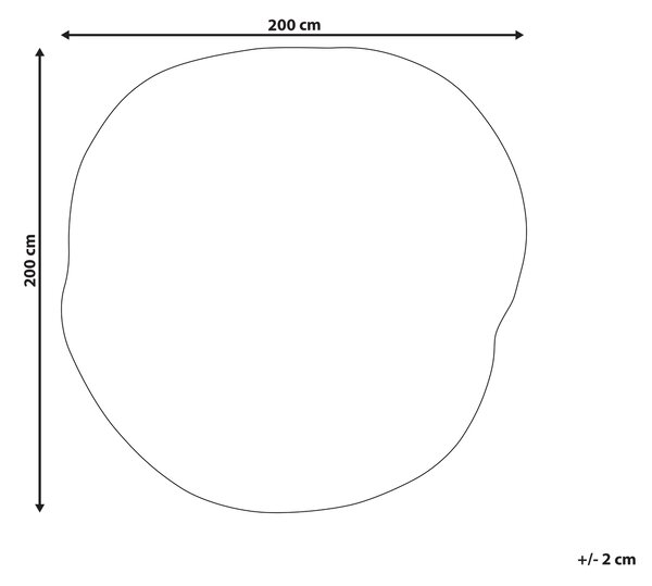 Koberec KANRACH Růžová 200 x 200 cm Viskóza