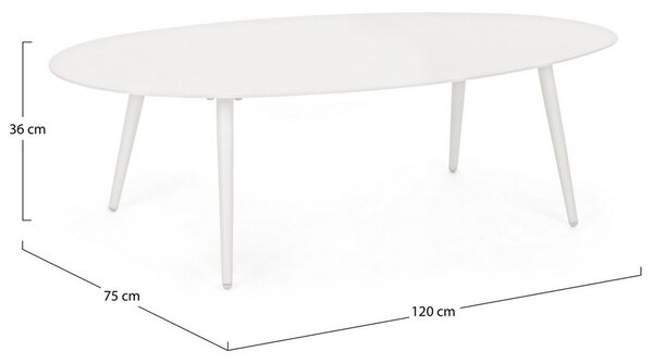Bizzotto designové zahradní odkládací stoly Ridley (120 x 75 cm)