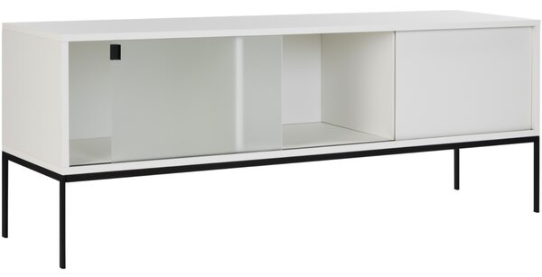 Noo.ma Bílý lakovaný TV stolek Met 160 x 42 cm
