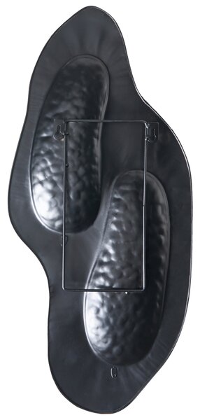 Nástěnný svícen PENICHE Kov 60 cm Stříbrná