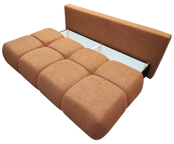 Dvoumístná rozkládací pohovka LUCY MINI | 195x104x89cm | CENTAUR CIHLOVÁ