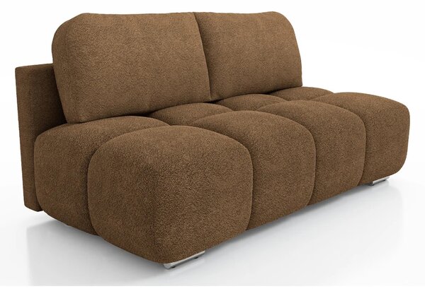 Dvoumístná rozkládací pohovka LUCY MINI | 195x104x89cm | CENTAUR HNĚDÁ
