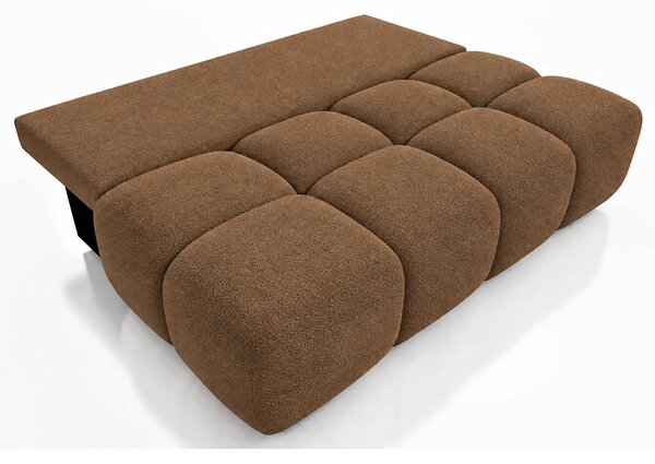 Dvoumístná rozkládací pohovka LUCY MINI | 195x104x89cm | CENTAUR HNĚDÁ