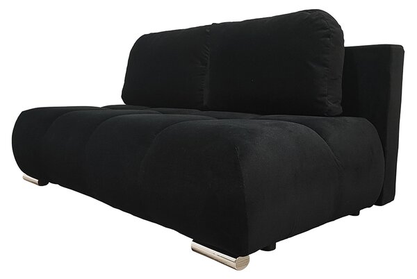 Dvoumístná rozkládací pohovka LUCY MINI | 195x104x89cm | MONOLITH ČERNÁ