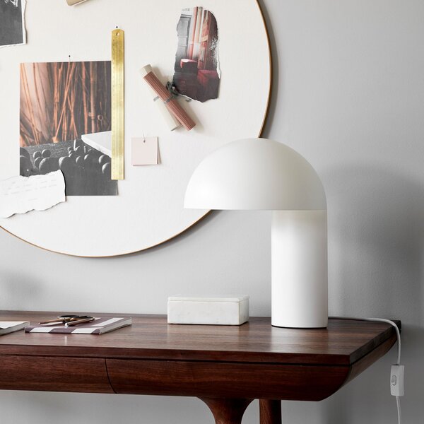 Stolní lampa GEJST, Leery, Bílá, Obývací pokoj, Kov, Design