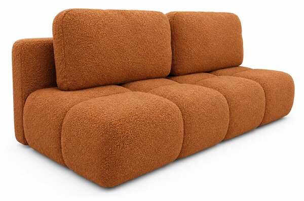 Dvoumístná rozkládací pohovka LUCY MINI | 195x104x89cm | CENTAUR CIHLOVÁ