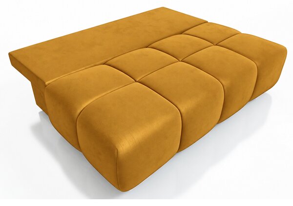 Dvoumístná rozkládací pohovka LUCY MINI | 195x104x89cm | MONOLITH ŽLUTÁ