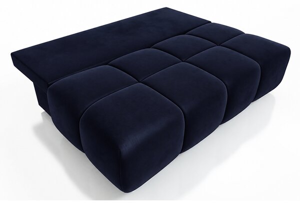 Dvoumístná rozkládací pohovka LUCY MINI | 195x104x89cm | MONOLITH TMAVĚ MODRÁ