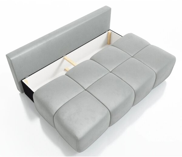 Dvoumístná rozkládací pohovka LUCY MINI | 195x104x89cm | MONOLITH ŠEDÁ