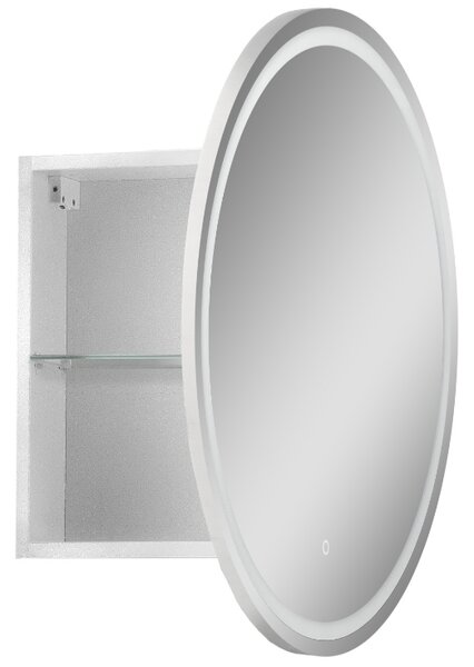 Lavedo Kolo II 60 touch control zrcadlová skříňka do koupelny s LED podsvícením