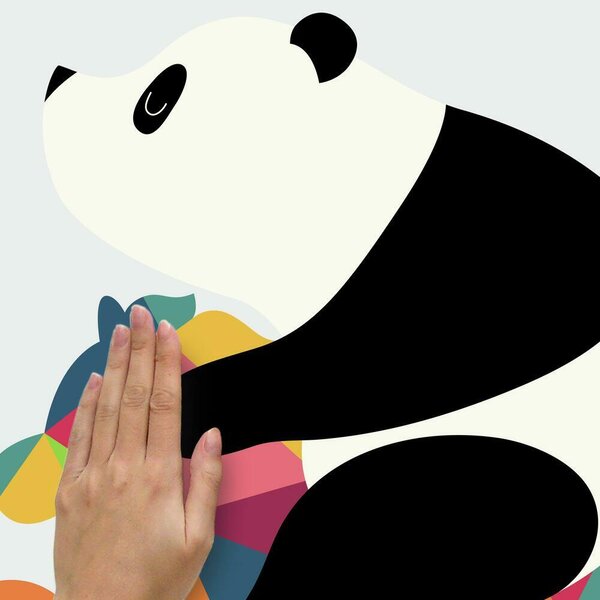 Samolepky na stěnu PANDA