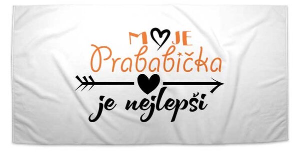 Ručník SABLIO - Moje prababička je nejlepší 50x100 cm