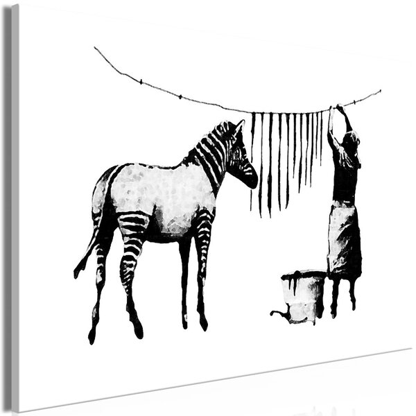 Obraz - Banksy: Mytí zebry 60x40