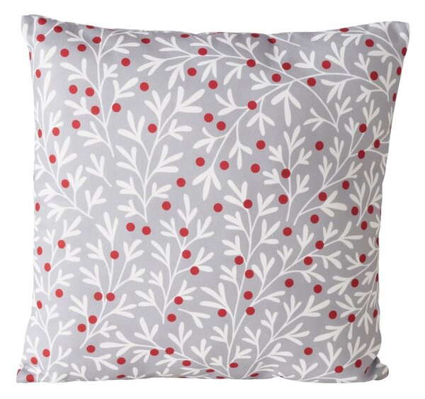 Boltze Home Collections Polštář Clara šedý s vánočním motivem