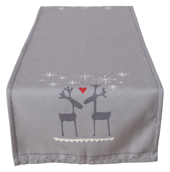 Boltze Home Collections Stolní běhoun Lovelies šedý