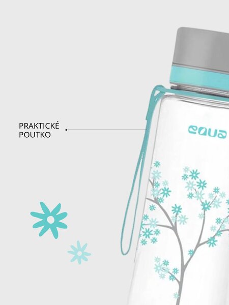 Plastová BPA free lahev z tritanu EQUA Mint Blossom 600 ml
