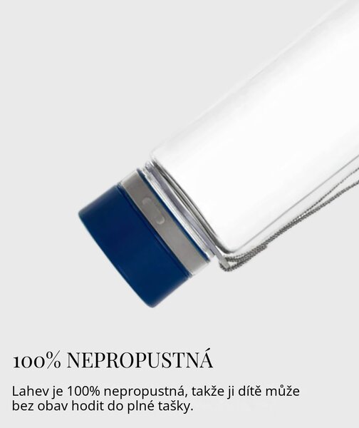 Plastová BPA free lahev z tritanu EQUA Plain Blue 600 ml