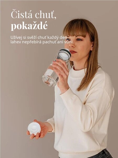 Plastová BPA free lahev z tritanu EQUA Plain White 600 ml