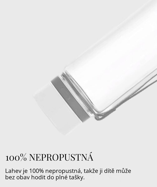 Plastová BPA free lahev z tritanu EQUA Plain White 600 ml