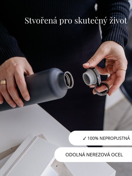 Nerezová termoska EQUA Classy Thermo Dark Grey 680 ml