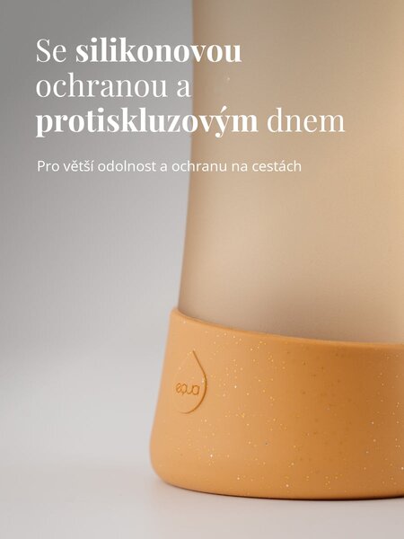 Skleněná lahev EQUA Feather 550 ml